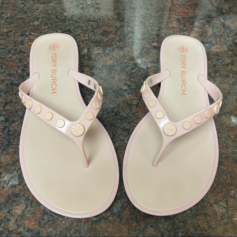 Tory Burch Studded Jelly Sandals Sedona Rose Size 9